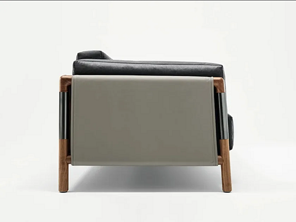 Fauteuil en cuir avec accoudoirs GIORGETTI Urban 66500, 66501 usine GIORGETTI de l'Italie. Foto №1