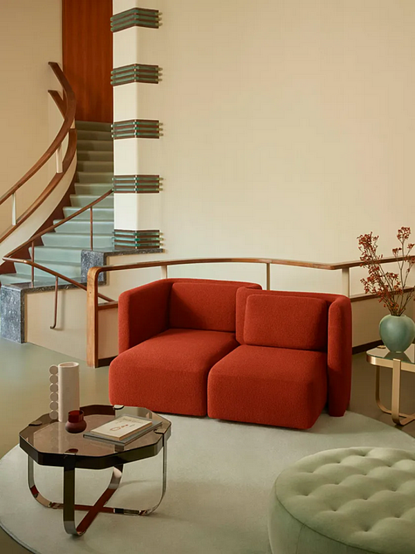 Canapé modulaire en tissu Gala Saba usine SABA de l'Italie. Foto №16