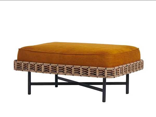 Pouf rectangulaire en tissu et corde Potocco collection Ropu 888 CQR 888/CQR usine POTOCCO de l'Italie. Foto №1