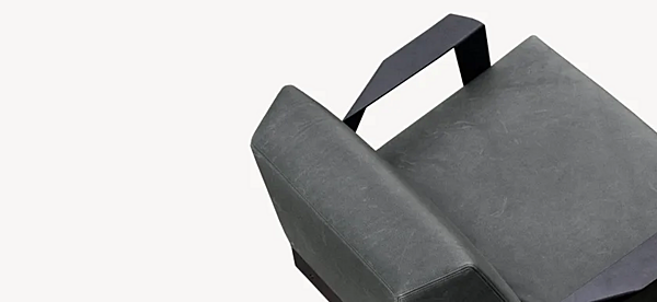 Fauteuil avec accoudoirs en tissu Moroso Silver Lake usine Moroso de l'Italie. Foto №5