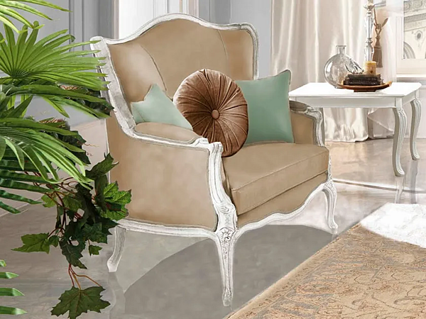 Fauteuil en tissu avec accoudoirs CASA +39 GIULIETTA 3906/3706 usine CASA +39 de l'Italie. Foto №3