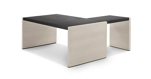 Bureau exécutif en bois en forme de L avec tiroirs I 4 Mariani Blade usine i 4 Mariani de l'Italie. Foto №6
