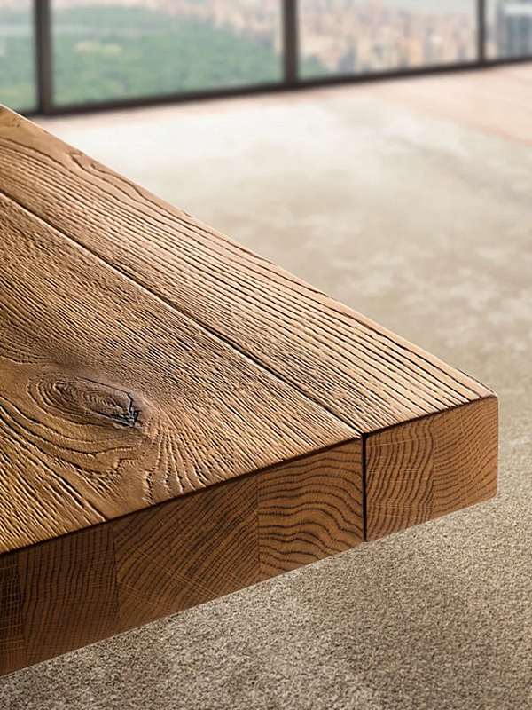 Table rectangulaire en bois et verre AIR LAGO 2170W 2170W usine LAGO de l'Italie. Foto №2