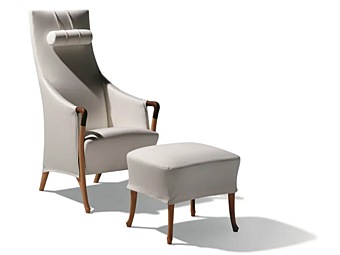Fauteuil en tissu avec appui-tête GIORGETTI Progetti