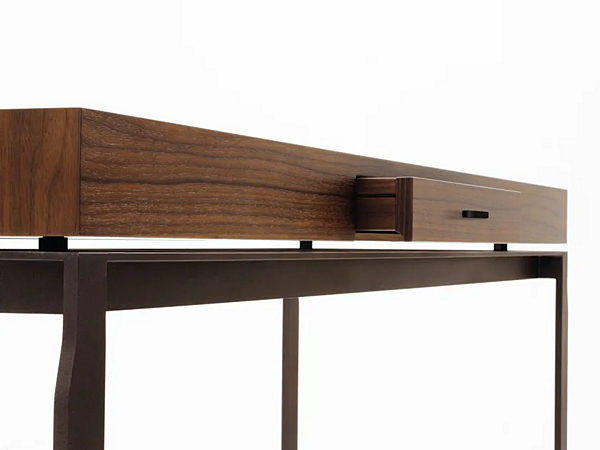 Table console rectangulaire en bois avec tiroirs GIORGETTI AEI 60003, 60008, 60009 usine GIORGETTI de l'Italie. Foto №5