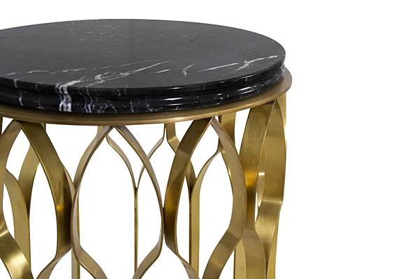 Table basse ronde en laiton Mecca BRABBU pour salon usine BRABBU de l'Italie. Foto №4
