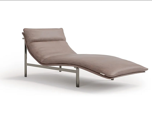 Chaise longue rembourrée Baltimora en tissu MisuraEmme usine MisuraEmme de l'Italie. Foto №1