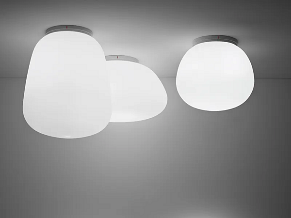 Lampe de plafond en verre Lumi Baka Fabbian usine Fabbian de l'Italie. Foto №3