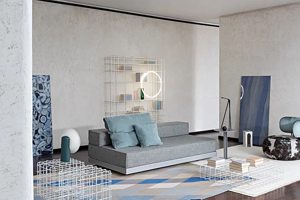 Canapé-lit en tissu avec dossier rembourré Saba Bed Breakfast usine SABA de l'Italie. Foto №3