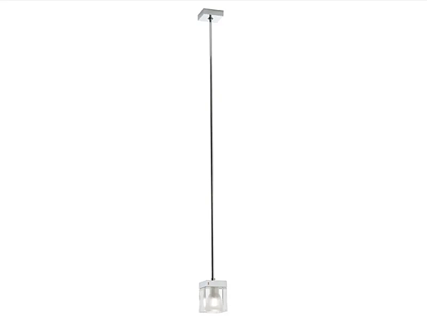 Suspension en cristal LED Cubetto Fabbian usine Fabbian de l'Italie. Foto №2