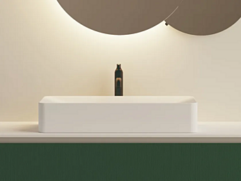 Lavabo rectangulaire en matériau Raso AGAPE usine Agape de l'Italie
