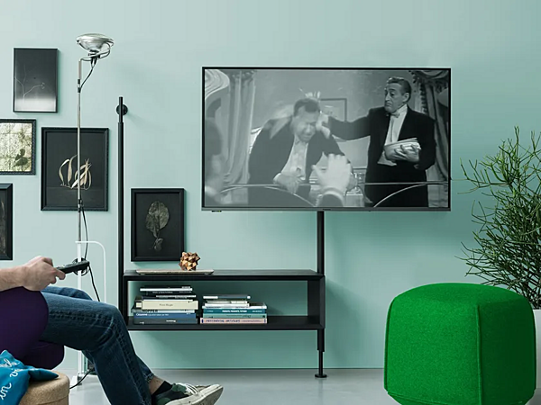 Meuble TV en métal avec gestion des câbles Kristalia Avenue Up usine Kristalia de l'Italie. Foto №1