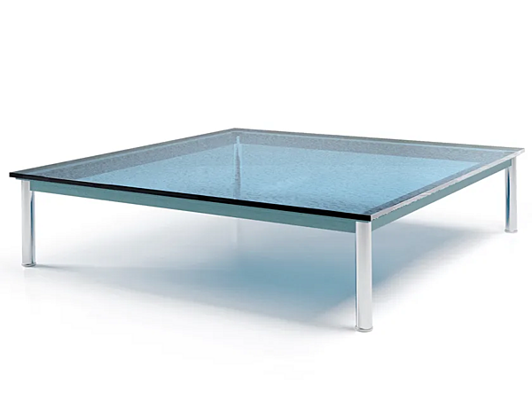 Table basse carrée en verre et acier CASSINA collection 10 010 usine CASSINA de l'Italie. Foto №2