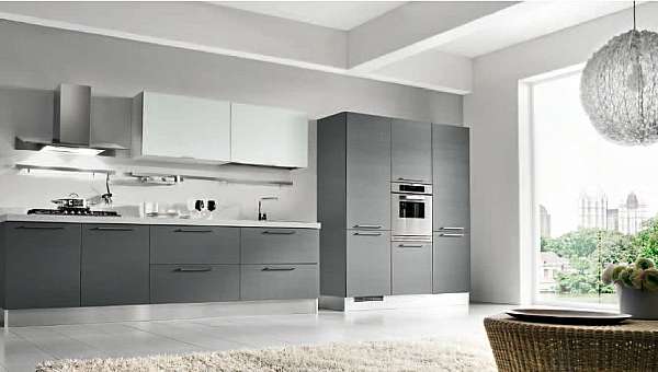 Cuisine HOME CUCINE frontali grigio cielo usine HOME CUCINE de l'Italie. Foto №1