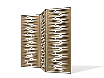 Paravent en cuir Borealis GIORGETTI