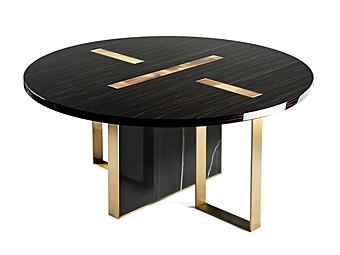 Table à manger ronde en bois collection Tyron MARIONI 02846