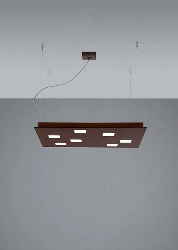 Suspension LED en aluminium Fabbian collection Quarter usine Fabbian de l'Italie. Foto №3
