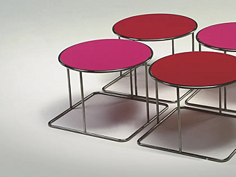 Table basse ronde en bois Jolly GIOVANNETTI
