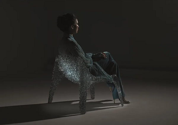 Fauteuil en polycarbonate Veronica Edra usine EDRA de l'Italie. Foto №3