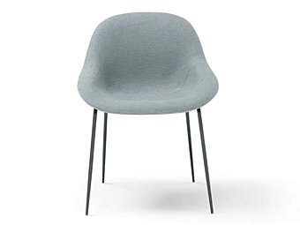 Chaise rembourrée Medea en tissu AMURA Chaise rembourrée Medea en tissu AMURA usine AMURA de l'Italie