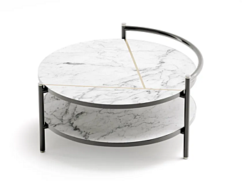 Table basse en marbre pour salon Oliver Capital Collection usine Capital Collection de l'Italie