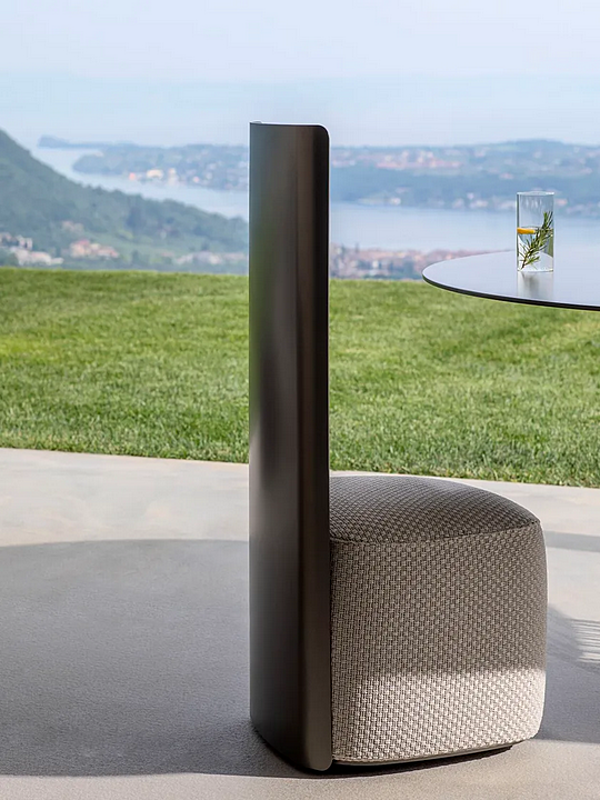 Fauteuil de jardin en tissu Pierre Shell Flou usine Flou de l'Italie. Foto №4