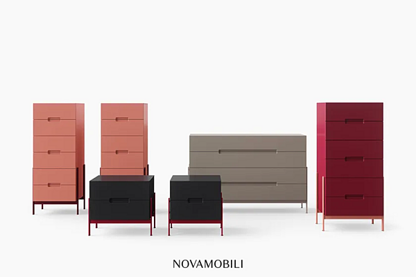 Commode flottante en bois NOVAMOBILI COLLECTION usine NOVAMOBILI de l'Italie. Foto №5