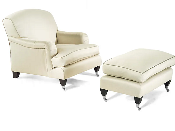 Fauteuil rembourré avec housse amovible et accoudoirs Gladiolus MARIONI I0004S usine MARIONI de l'Italie. Foto №4