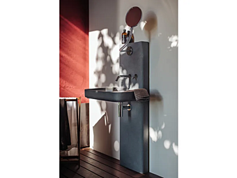 Lavabo rectangulaire en ciment PETRA AGAPE usine Agape de l'Italie