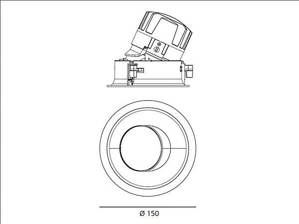 Spotlight rond en aluminium ajustable LED Artemide Everything usine Artemide de l'Italie. Foto №18