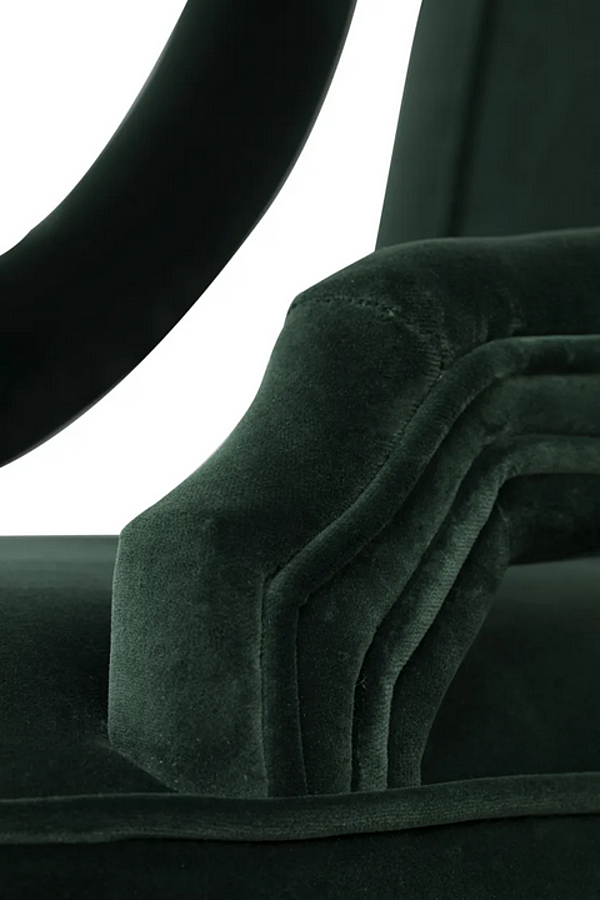 Fauteuil en velours rembourré avec accoudoirs BRABBU CAYO usine BRABBU de l'Italie. Foto №5