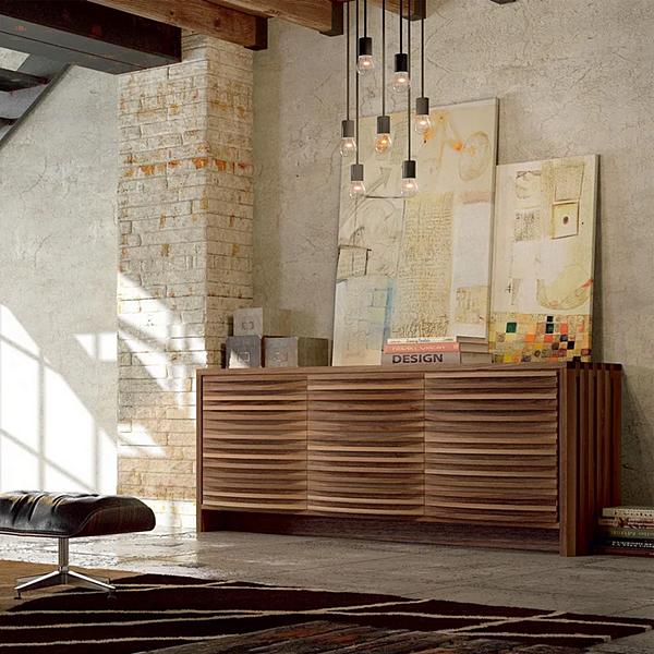Buffet en bois avec portes DALE Onda A 120 usine DALE de l'Italie. Foto №5