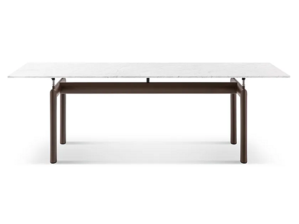 Table de jardin rectangulaire en marbre de Carrare CASSINA Tube D Avion Outdoor 006 usine CASSINA de l'Italie. Foto №1