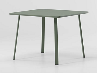 Table de jardin carrée en aluminium KETTAL Village usine KETTAL de l'Italie