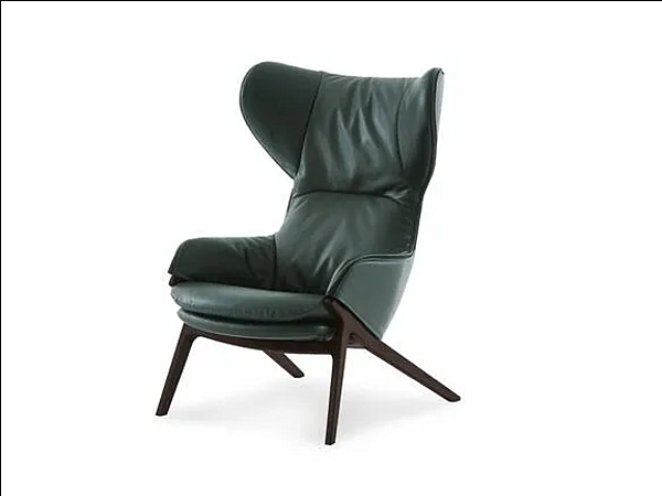 Fauteuil en tissu avec appui-tête CASSINA P22 usine CASSINA de l'Italie. Foto №4