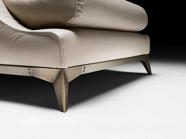 Fauteuil en cuir avec housse amovible Brando Black Tie BRA10 usine Black Tie de l'Italie. Foto №3