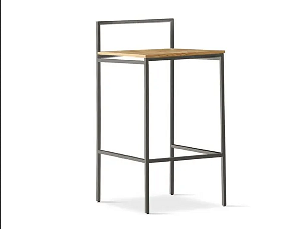 Tabouret en métal avec dossier JULY SEDIT usine SEDIT de l'Italie. Foto №1
