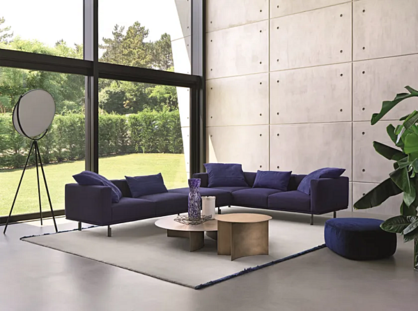 Canapé modulable en tissu Flou Binario usine Flou de l'Italie. Foto №15