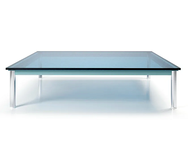 Table basse carrée en verre et acier CASSINA collection 10 010 usine CASSINA de l'Italie. Foto №1