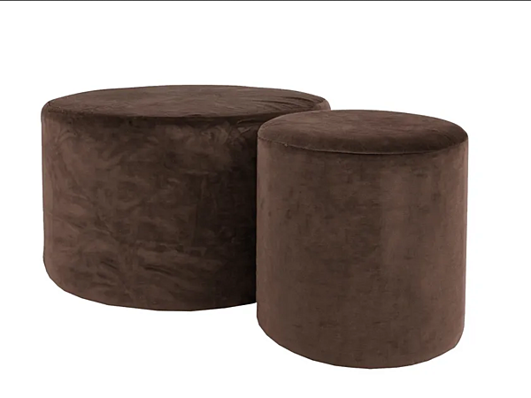 Pouf rond en tissu rembourré CASA +39 NS0003, NS0004, NS009 usine CASA +39 de l'Italie. Foto №2