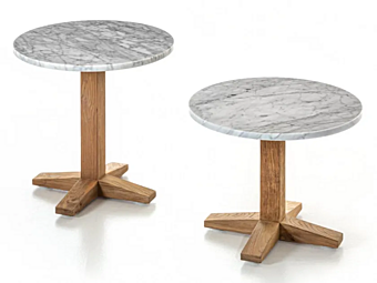 Table d'appoint de jardin en bois récupéré et marbre Gervasoni Jeko 40 41 Table d'appoint de jardin en bois récupéré et marbre Gervasoni Jeko 40 41 usine Gervasoni de l'Italie