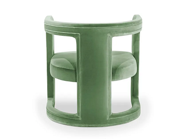 Fauteuil en velours rembourré avec accoudoirs BRABBU Rukay usine BRABBU de l'Italie. Foto №4