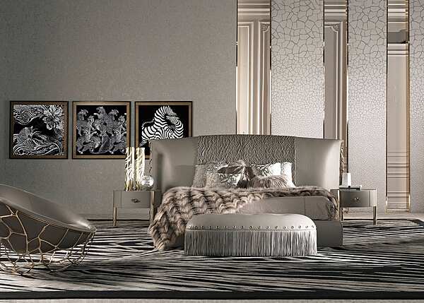 Pouf ROBERTO CAVALLI MALAWI usine ROBERTO CAVALLI de l'Italie. Foto №4