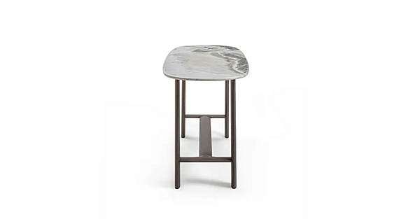 Table console ovale en marbre Frigerio Mocki usine Frigerio de l'Italie. Foto №3