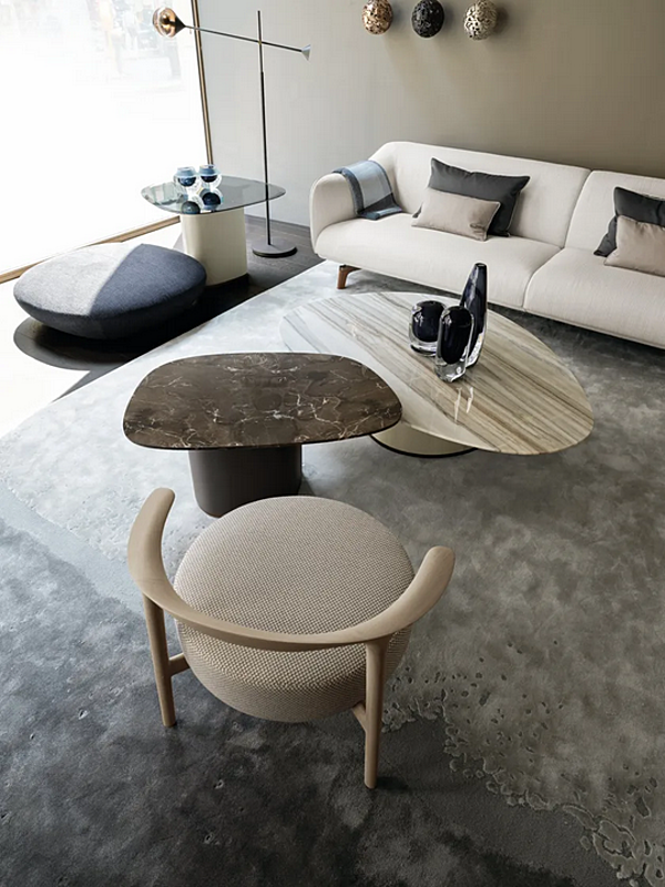 Table basse en bois pour salon Galet GIORGETTI usine GIORGETTI de l'Italie. Foto №2