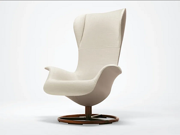 Fauteuil bergère pivotant avec accoudoirs GIORGETTI 70604, 70605 usine GIORGETTI de l'Italie. Foto №2