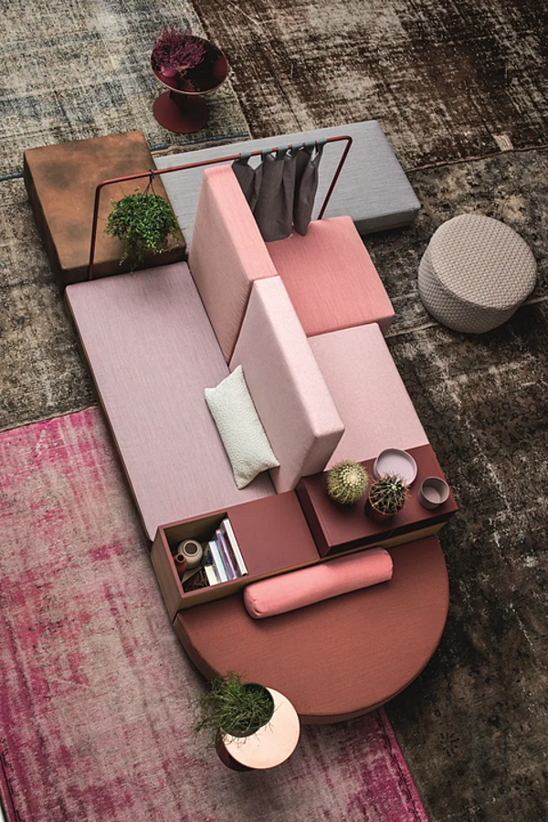 Canapé modulable en tissu Moroso Bikini Island usine Moroso de l'Italie. Foto №3