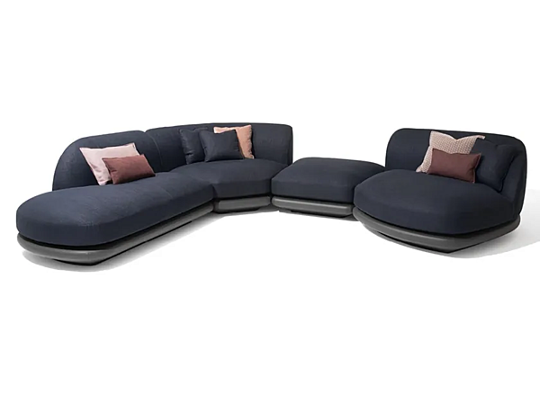 Canapé d'angle en tissu Vesper GIORGETTI usine GIORGETTI de l'Italie. Foto №3