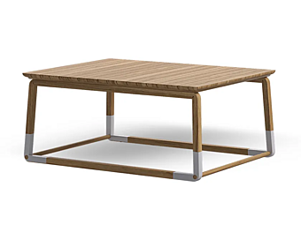 Table d'appoint rectangulaire en teck Atmosphera Cycle CY.TC.