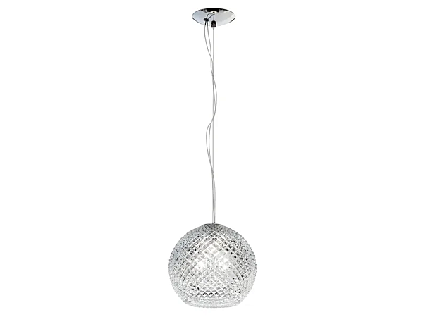 Suspension en cristal en forme de diamant Fabbian Diamond Swirl usine Fabbian de l'Italie. Foto №2